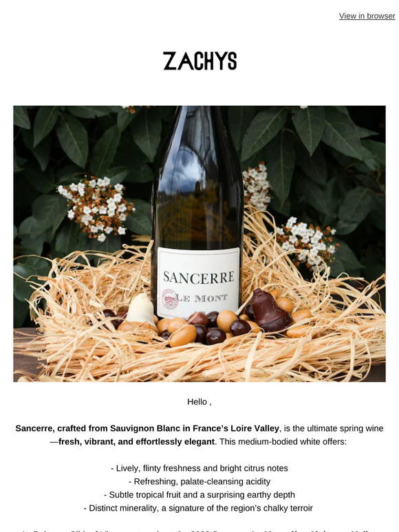 Sancerre in Bloom: The Crisp, Elegant Sauvignon Blanc of Spring Dreams