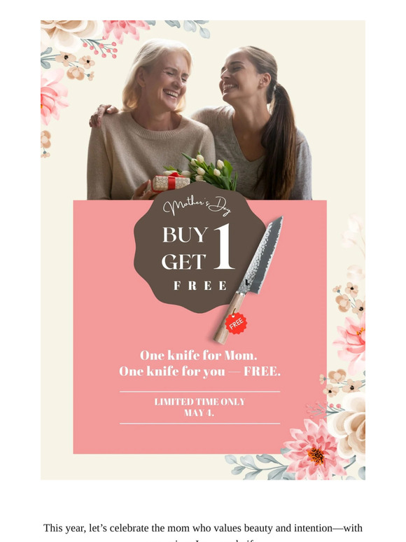 【Limited BOGO】Japanese Knives for Mom and You — Free!