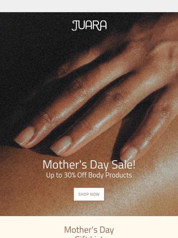 Gifts for Mom—Save up to 30% Off All Body Products!