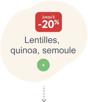 Lentilles, quinoa, semoule... jusqu’à -20%