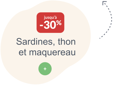 Sardines, thon et maquereau jusqu’à -30%