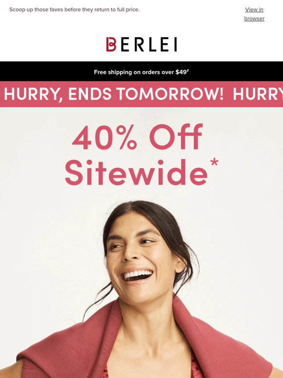 Now or never: 40% OFF* ends soon 😱