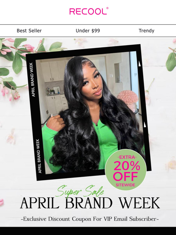 Congrats! You've unlocked this April Super Sale! Happy Weekend💗