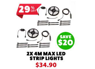 2x Illuminator 4m MAX LED Strip Light