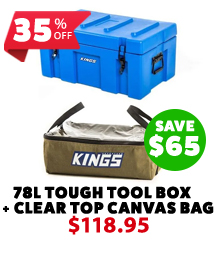 78L Tough Tool Box + Clear Top Canvas Bag