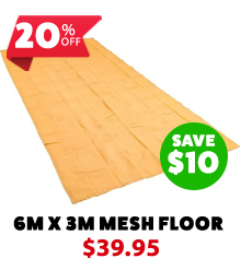 Camping Mesh Flooring 6m x 3m - High-Density Weave