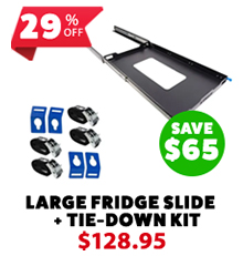 Fridge Slide - Large + Fridge Tie-Down Kit (4-Pack)