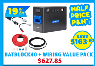 BatBlock40 - 12V Plug and Play Battery Box + Wiring Value Pack