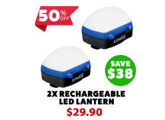 2 x Rechargeable LED Lantern
