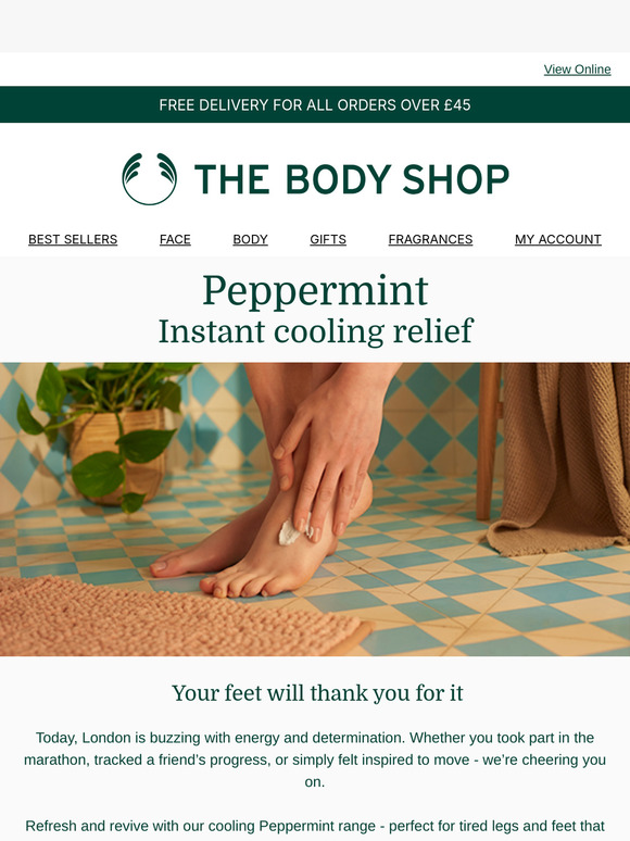 The Peppermint pick-me-up your feet deserve 🏃