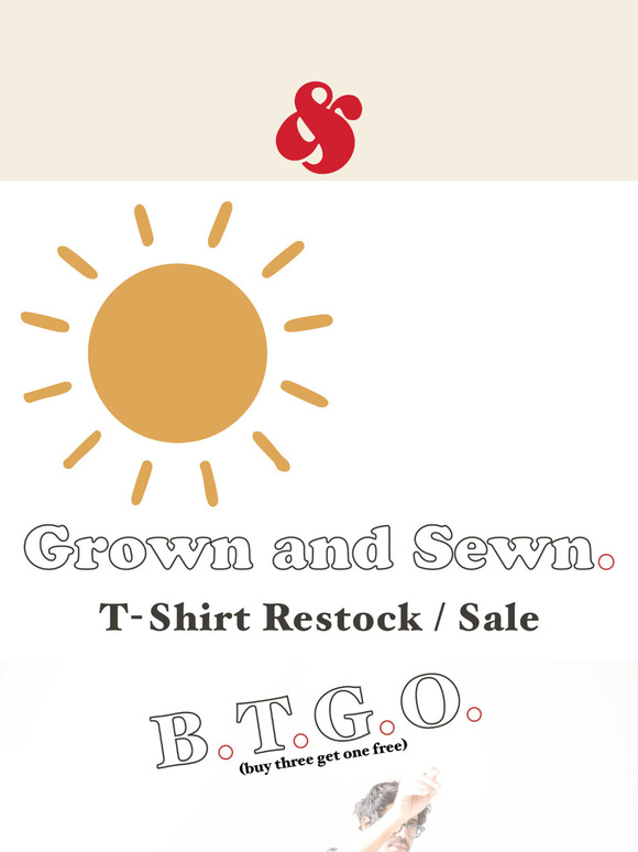T Shirt Restock / Sale B.T.G.O.