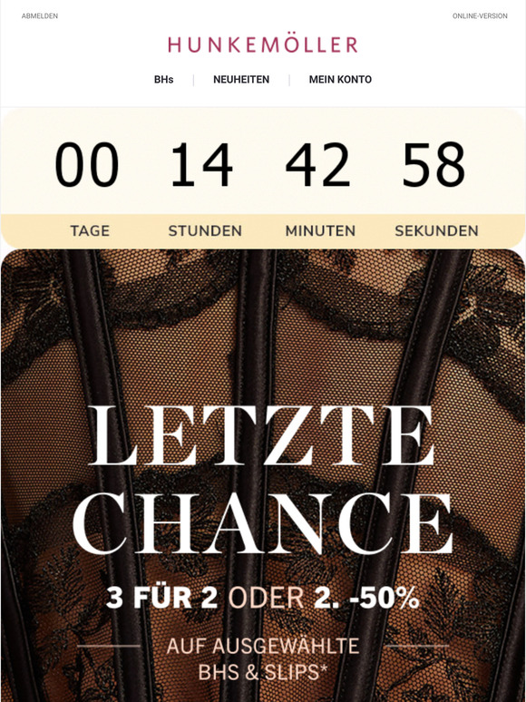 LAST DAY 🔥 3 für 2 oder -50% auf den 2.*