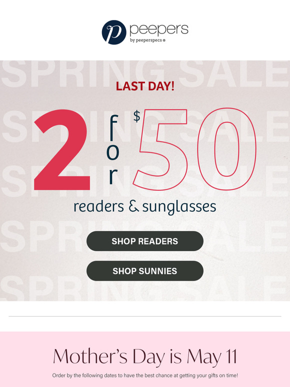 🚨 LAST DAY! 2 Styles for $50
