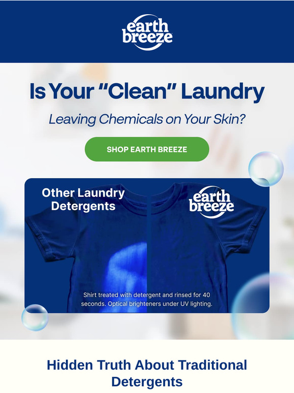 Clean Laundry Shouldn’t Come With Harsh Chemical Residue