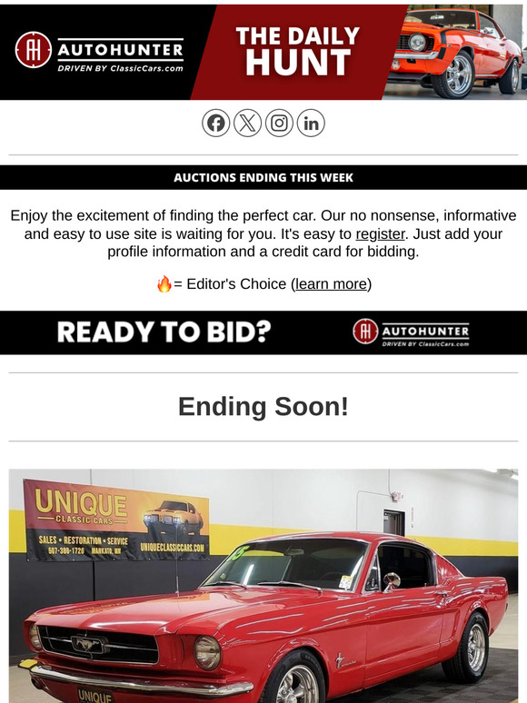 Daily Hunt: All auctions ending this week. 👇 Check them out below!