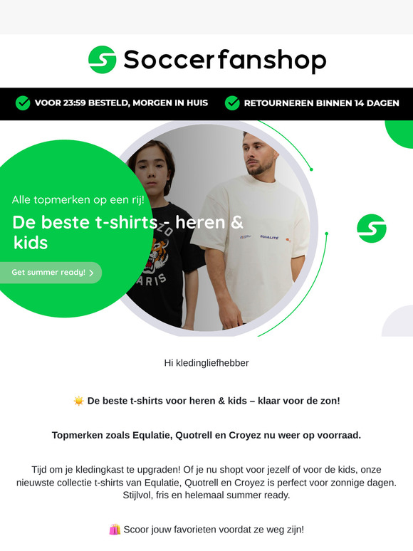 ☀️ De beste t-shirts voor heren & kids – klaar voor de zon!
