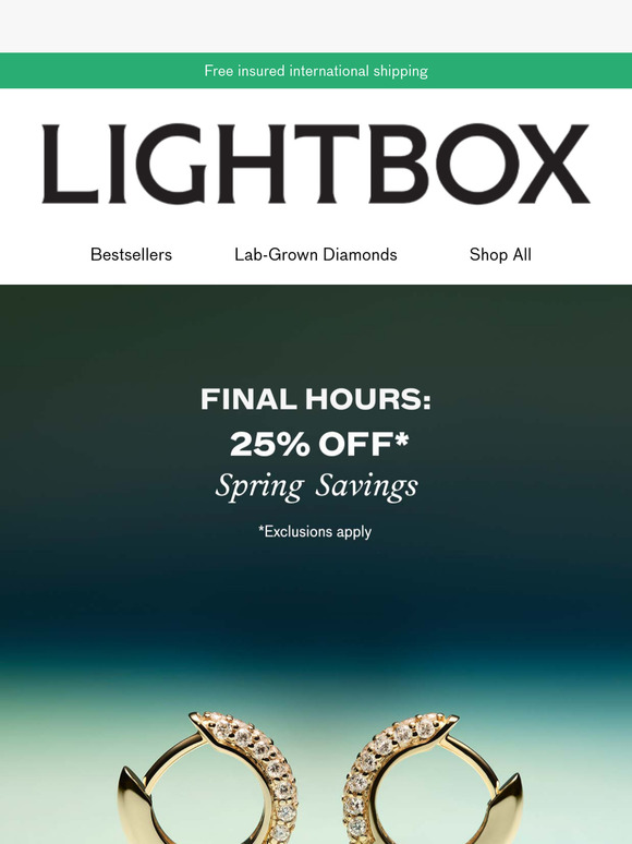 25% off ends today