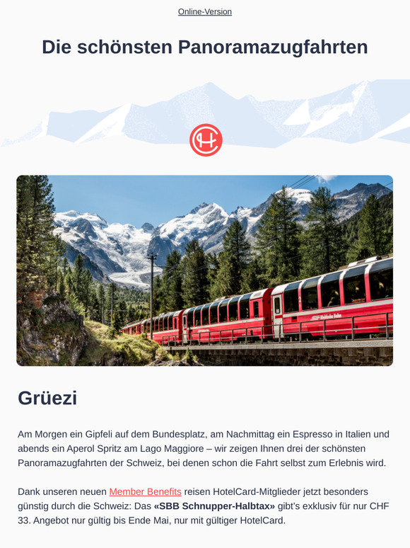 Die schönsten Panoramazugfahrten der Schweiz 🏔️🌴