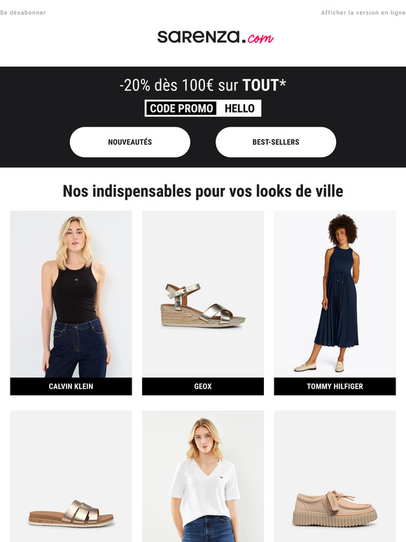 Tommy Hilfiger, Geox, Lacoste... vos indispensables pour la ville 🌟