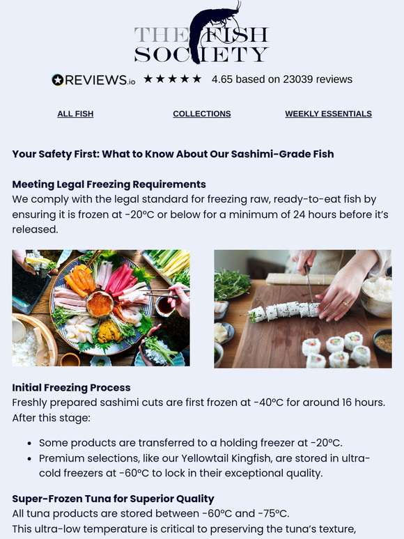 How We Keep Your Sashimi Safe to Eat 🍣
