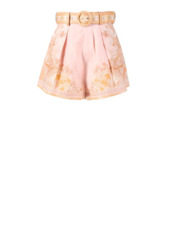 Leinenshorts 'Acacia Tuck' mit Gürtel Multi
