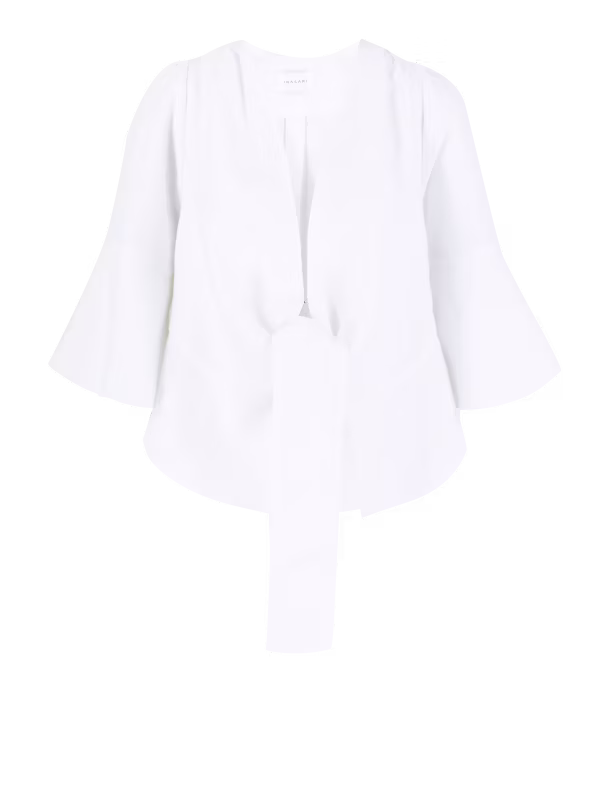 Leinenbluse 'Fida' Weiß