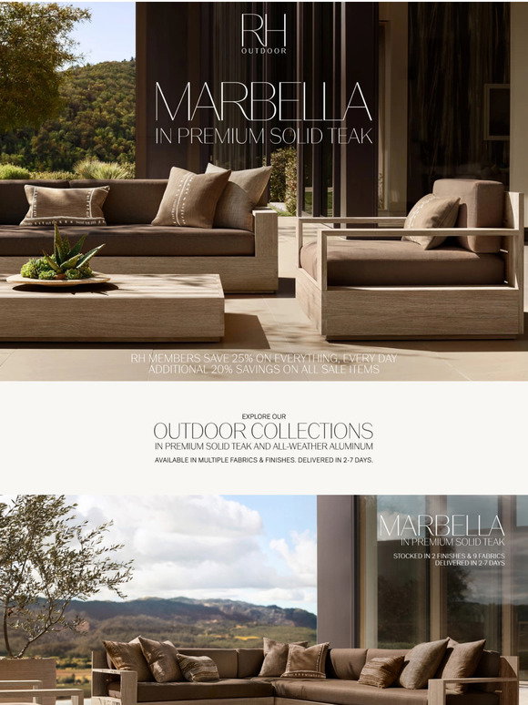 Restoration Hardware Email Newsletters: Shop Sales, Discounts, and ...