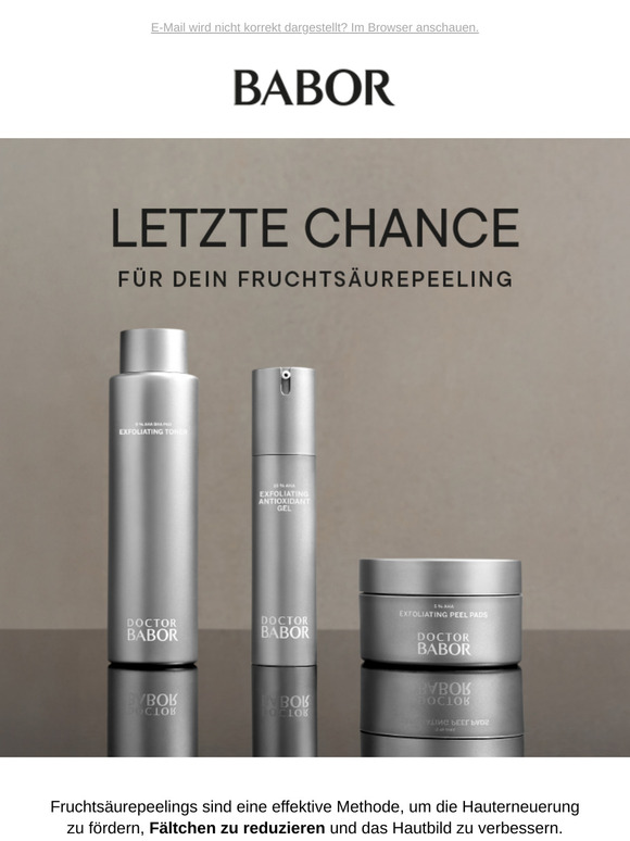 Letzte Chance: Neustart für Deine Haut mit Fruchtsäure 🍋