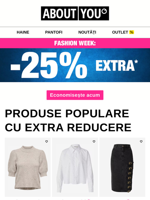 Doar până azi: -25% EXTRA