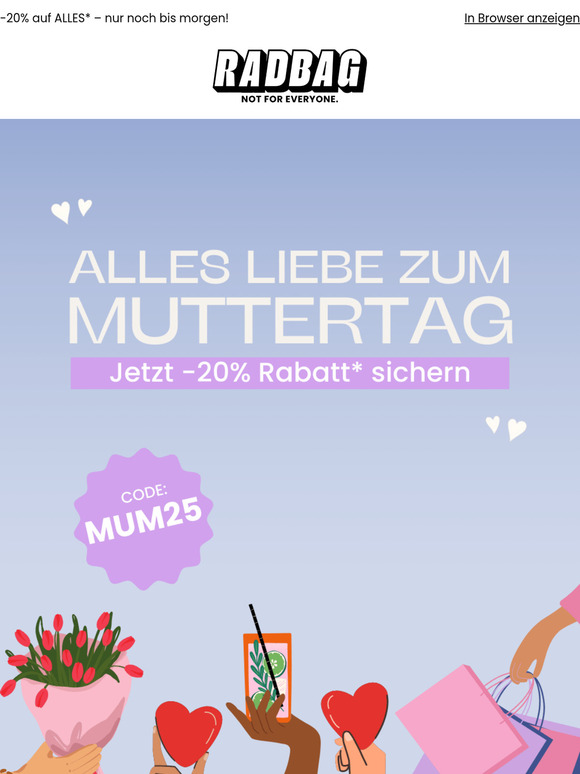 Psst... der Muttertags-Rabatt läuft bald aus 👀