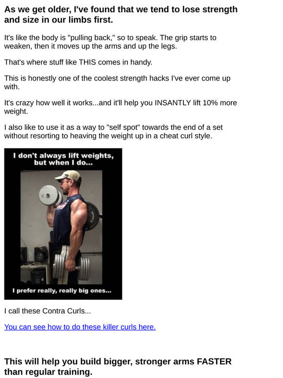 My "Mad Scientist" neuro hack to instantly curl 10% more weight