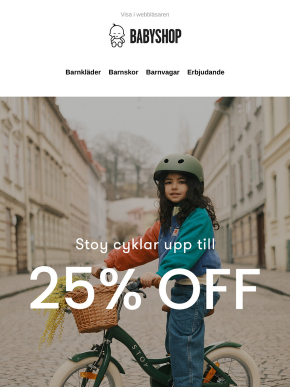 ⏳ Sista dagen: Upp till 25% på cyklar från Stoy!