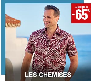 Les chemises jusqu’à moins 65 pour cent