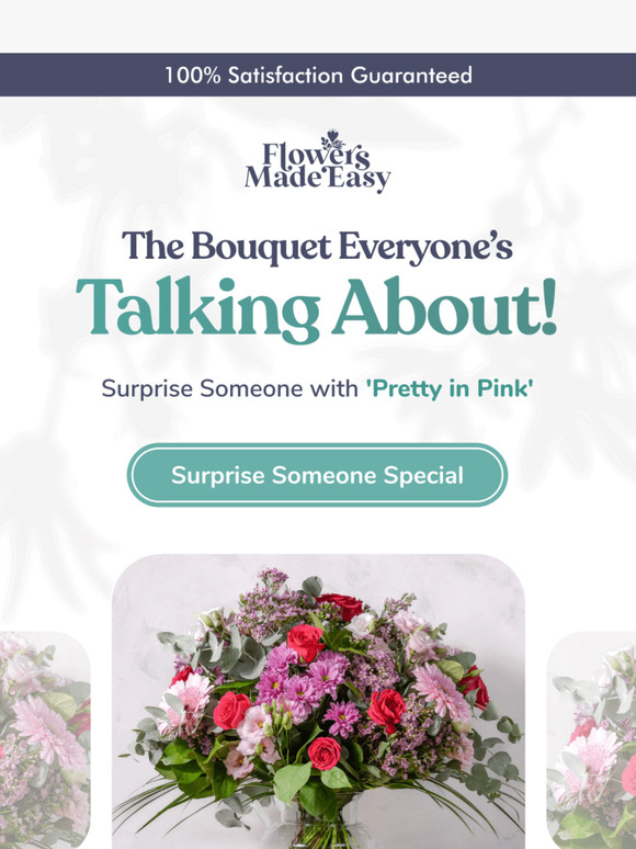 Bouquet of the Month: Pretty in Pink 💕 🌷