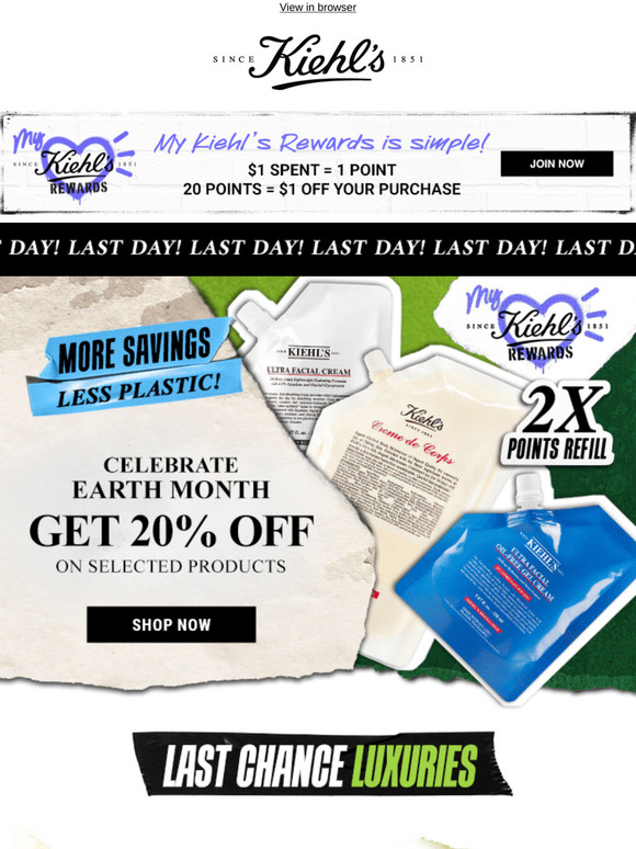 Last Day! 20% off Earth Month sale ends tonight ⏰