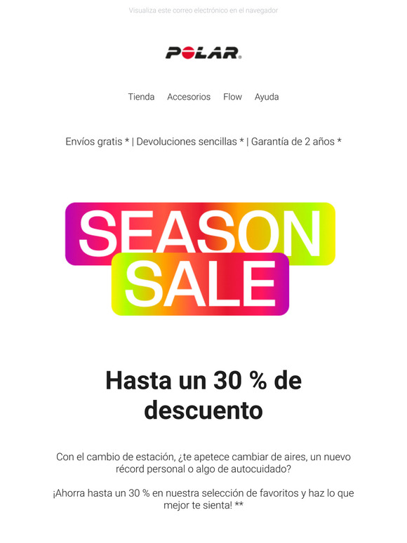 Rebajas de primavera: ¡hasta un 30 % de descuento! 🎉