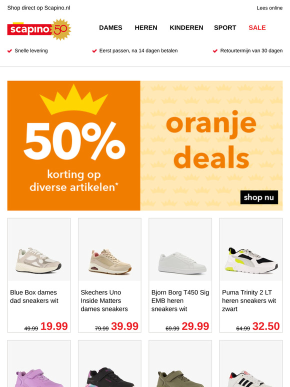 👑 Laatste dag: -50% op Oranjedeals 👑