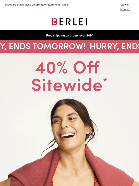 Now or never: 40% OFF* ends soon 😱