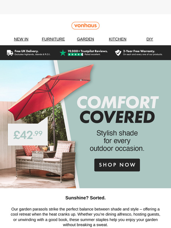 ⛱️ Garden shade never looked so good