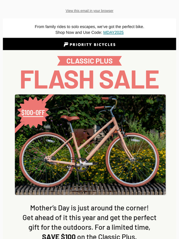 Mother's Day Flash Sale! Save $100 on the Classic Plus. 🚨