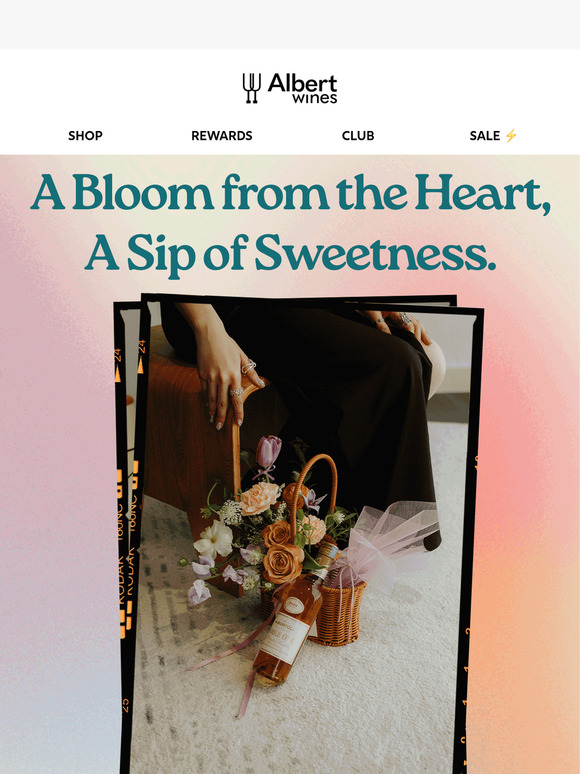 💐Mother’s Day Special : Fresh Flowers + Sweet Wine for Mum!