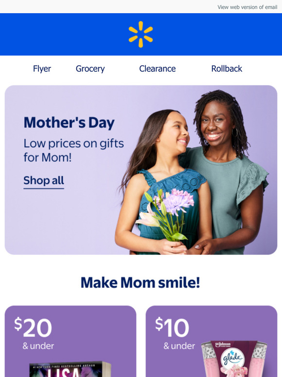 Low prices on Mother's Day gifts inside 💝