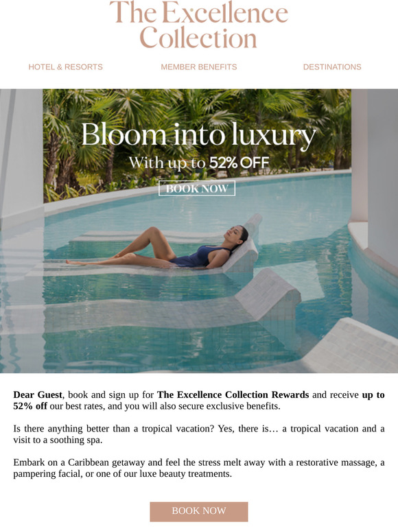 Luxury treatments and up to 52% off, Dear Guest