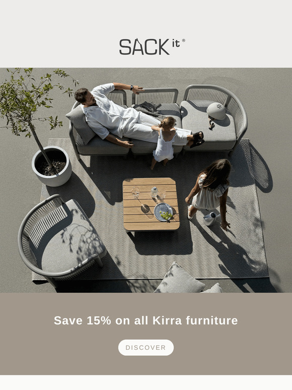 Save 15% on Kirra – furniture for outdoor living