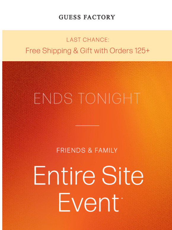 Entire Site Sale | Ends Tonight