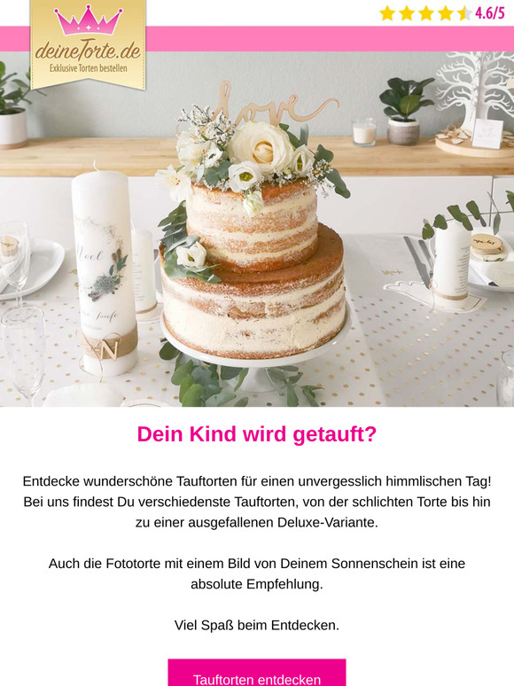 Tauftorte geliefert 🍰