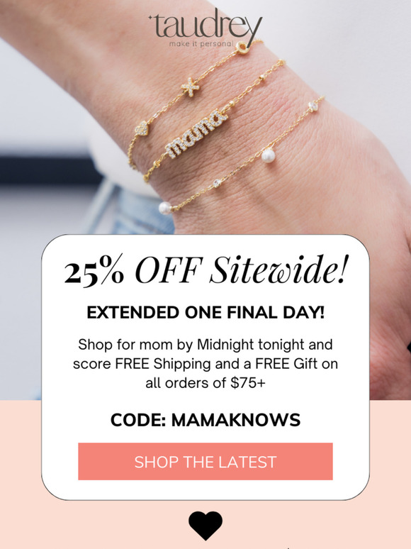25% OFF Extended! 😍