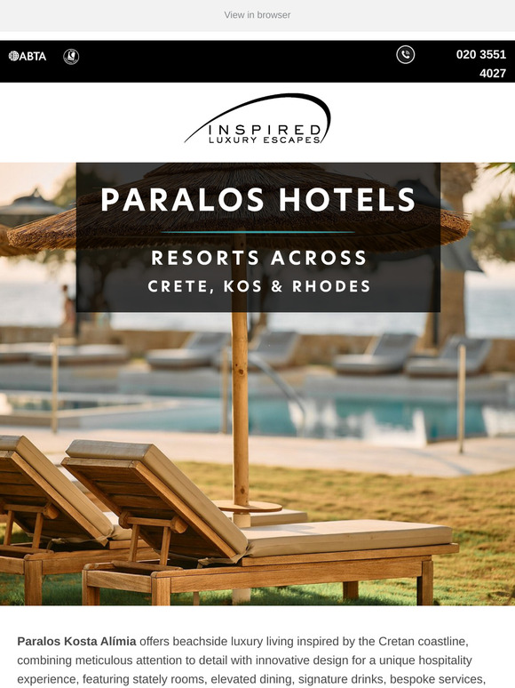 Paralos Hotels - Experience True Greek Hospitality🇬🇷💝