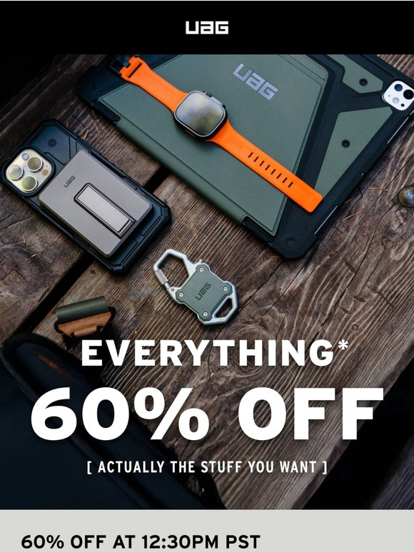 60% OFF AT 12:30PM PST