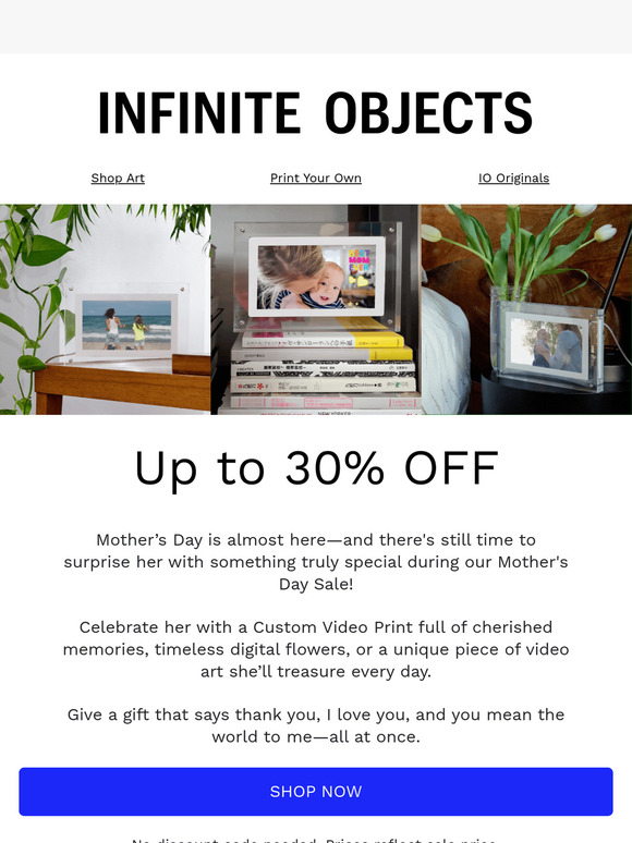 Up to 30% off the perfect gift for Mom 💝